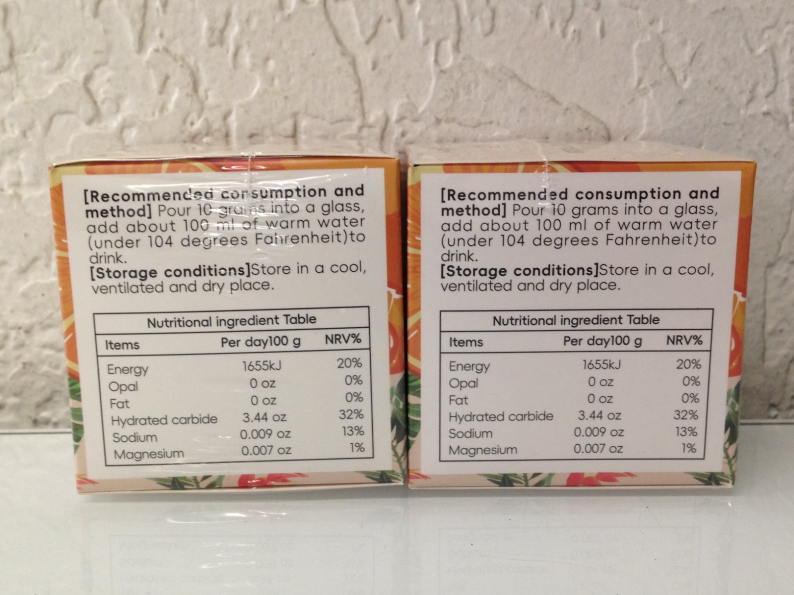 Orange Flavour Electrolytes Powder 4.41 oz Sugar-Free Gluten-Free – 2 Pack