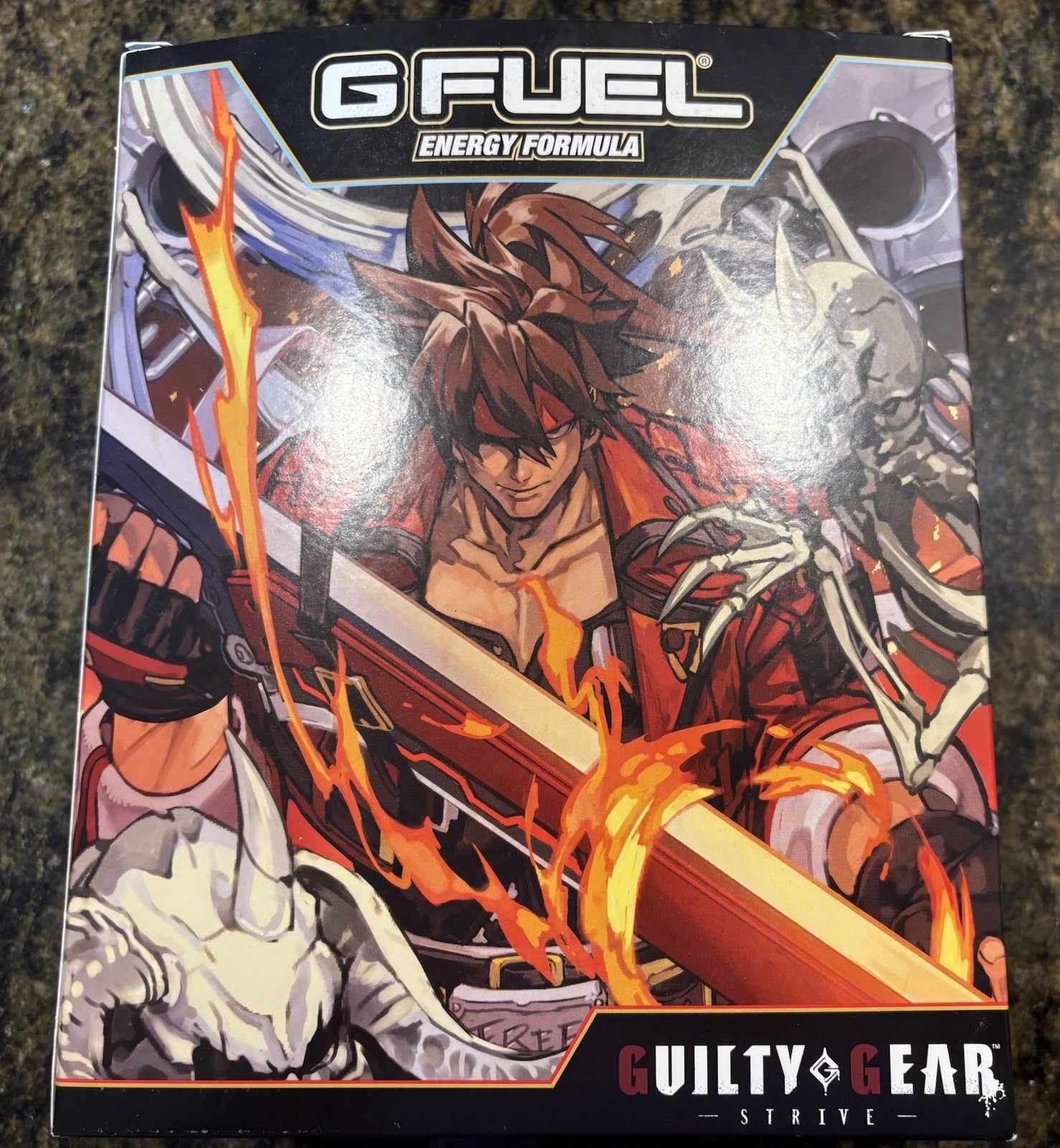 G FUEL Collector’s Box GUILTY GEAR 24oz Shaker Cup Sticker Pack Heaven Hell Tubs