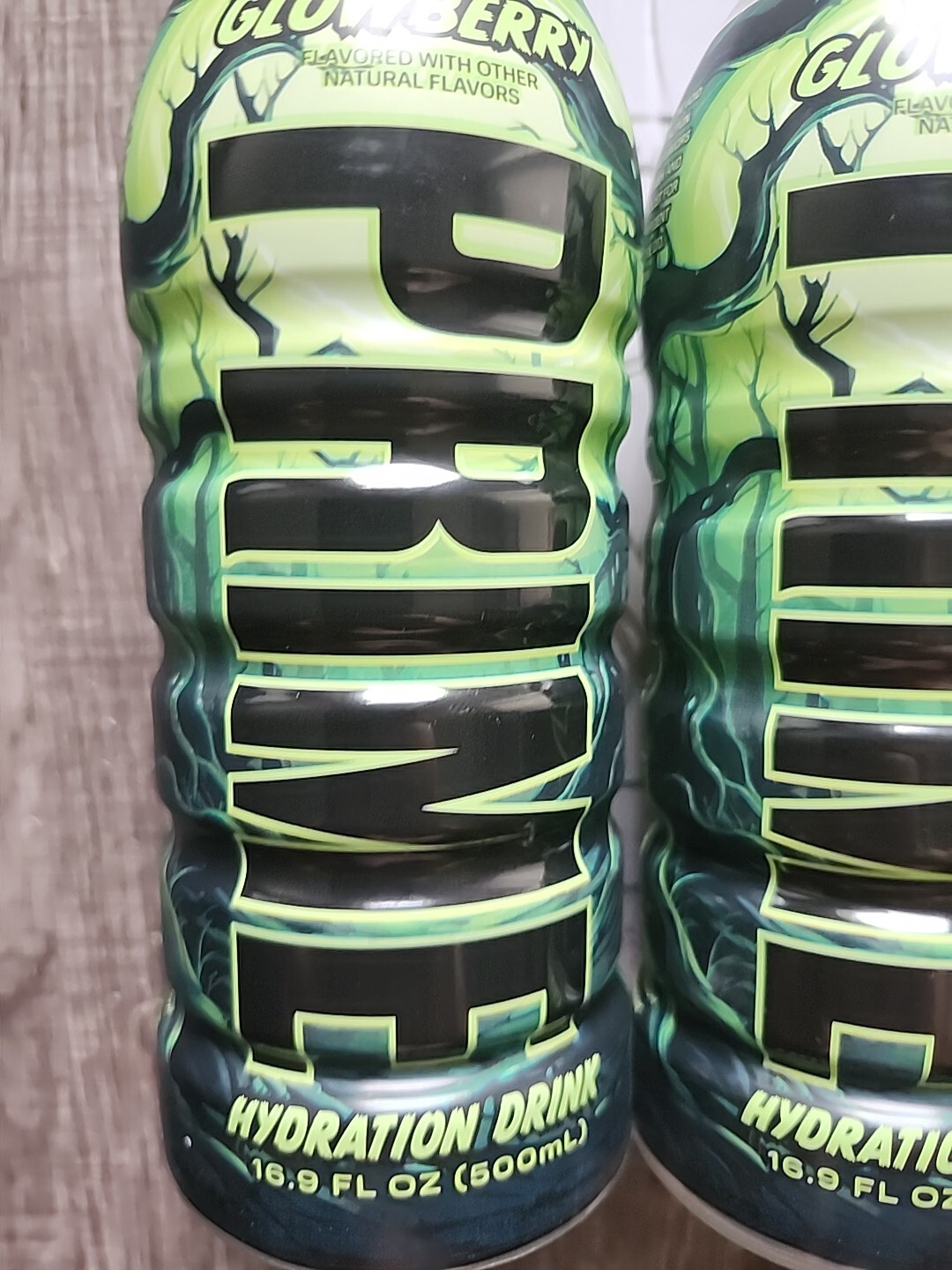 Prime Hydration Drink GlowBerry 16.9 FL OZ (Limited Edition) Glow In The Dark X2