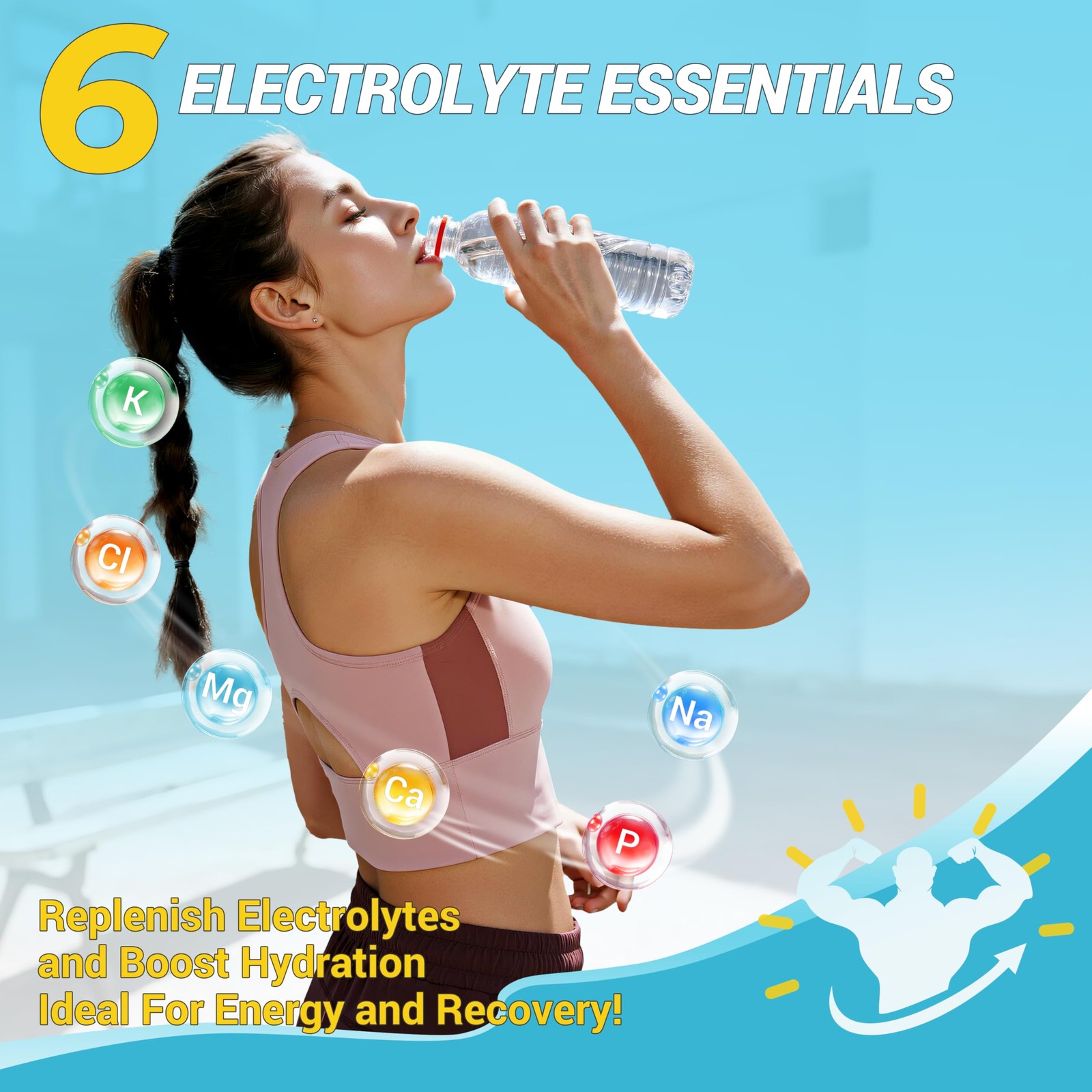 Electrolytes Powder Packets – Sugar Free 0.13 Ounce (Pack of 30), Blue