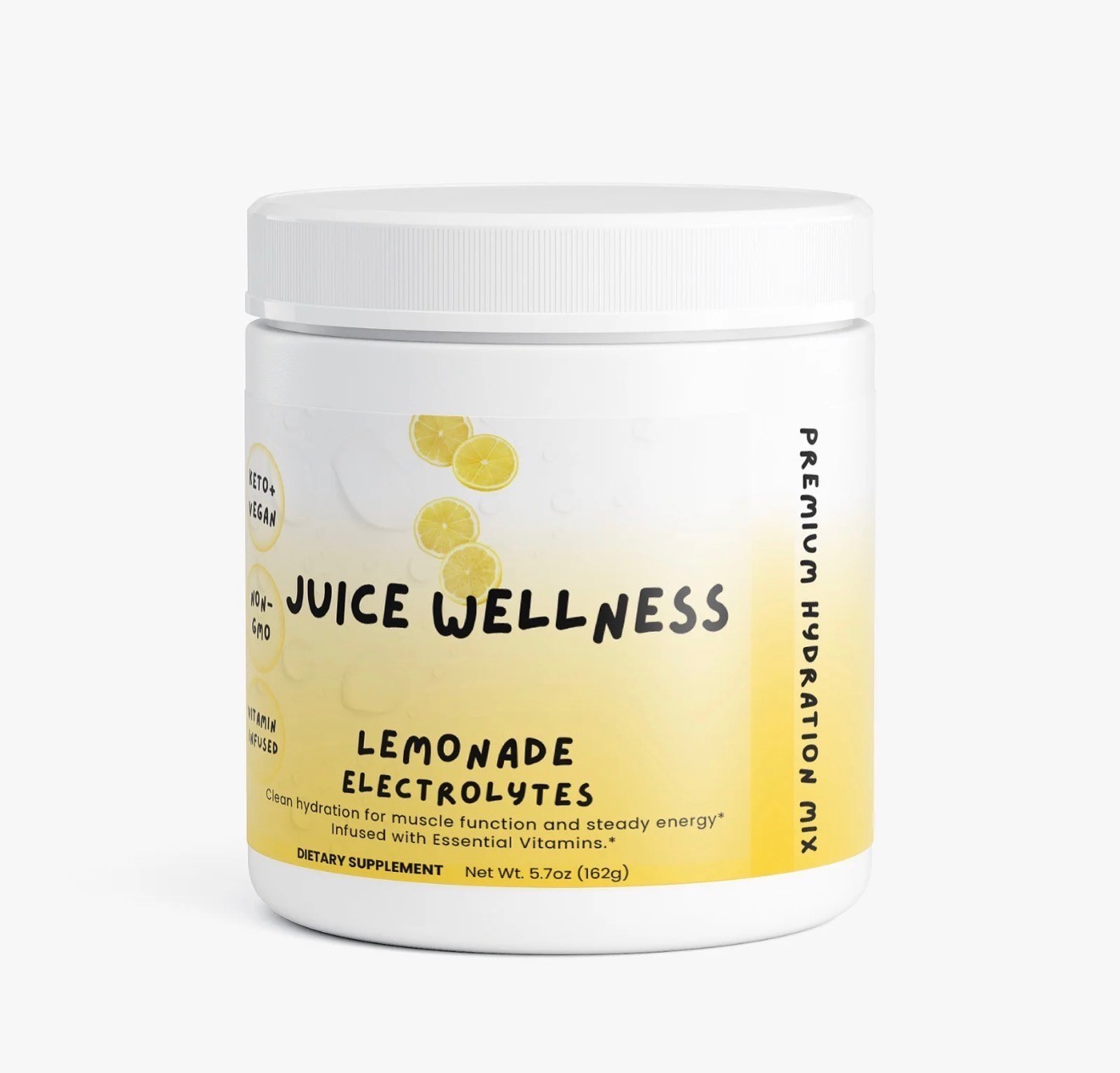 JUICE ELECTROLYTES Lemonade-zero sugar, Keto, non-GMO, B Vitamins