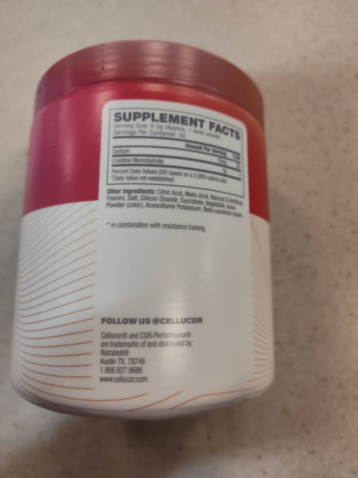 Cellucor Cor-Performance Supplement Powder – Fruit Punch – 11.5oz EXP:03/2027