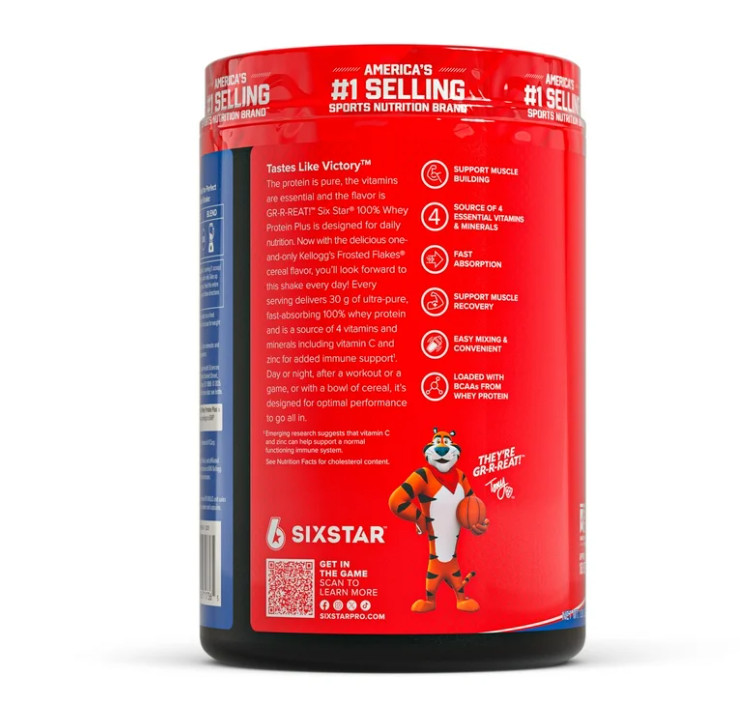 Six Star Whey Protein Plus Frosted Flakes 1.8lb