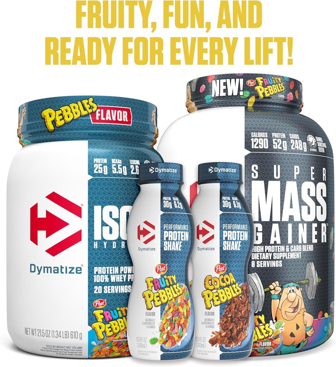 Dymatize ISO100 Hydrolyzed 21.5 oz Protein Powder – Cocoa Pebbles (D35342A)