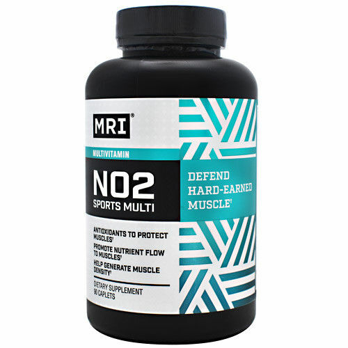 MRI NO2 Nitrix Oxide (2 PACK) 180 Caplets + MRI Sports Multi (One Unit)=(3 Pack)