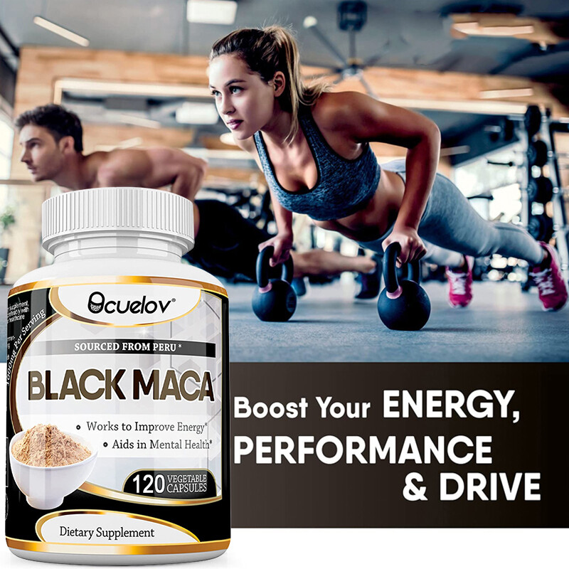 Black Maca Capsules Support Increased Energy* Mental Health