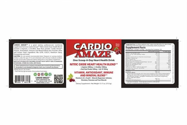 L-Arginine 5000mg, L-Citrulline 1000mg, Organic Beet Root, Cherry 3 Pk.