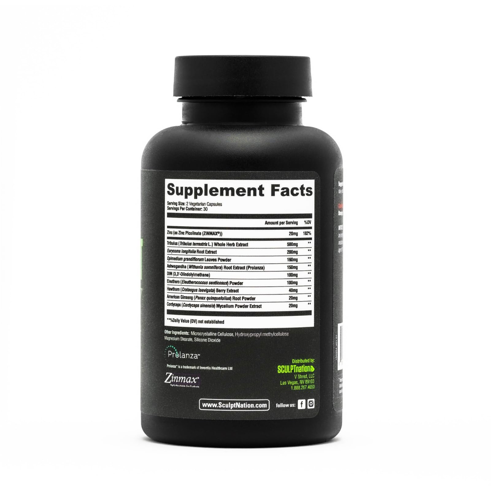 Sculpt Nation by V Shred Test Boost Max – Testosterone 60 Count (Pack of 1)