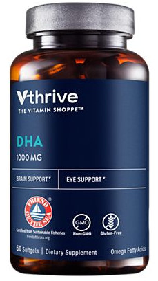 DHA Omega Fatty Acids for Cognitive & Visual Support – 1,000 MG (60 Softgels)