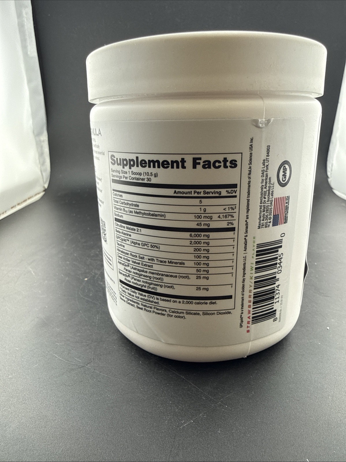 Bucked Up Zero Non-Stimulant Pre-Workout Strawberry Kiwi 11.09 oz