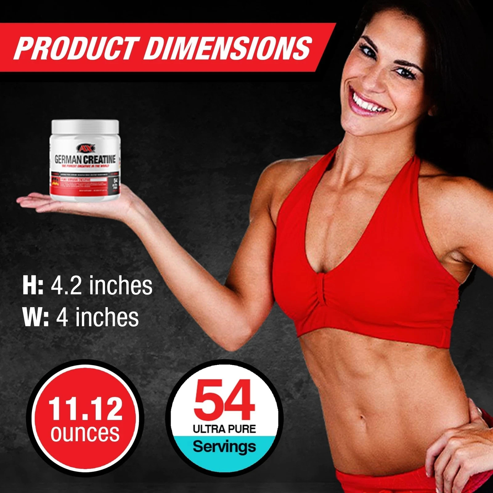 German Creatine – Micronized Creatine Monohydrate Powder 99.99% Pure Creapure…