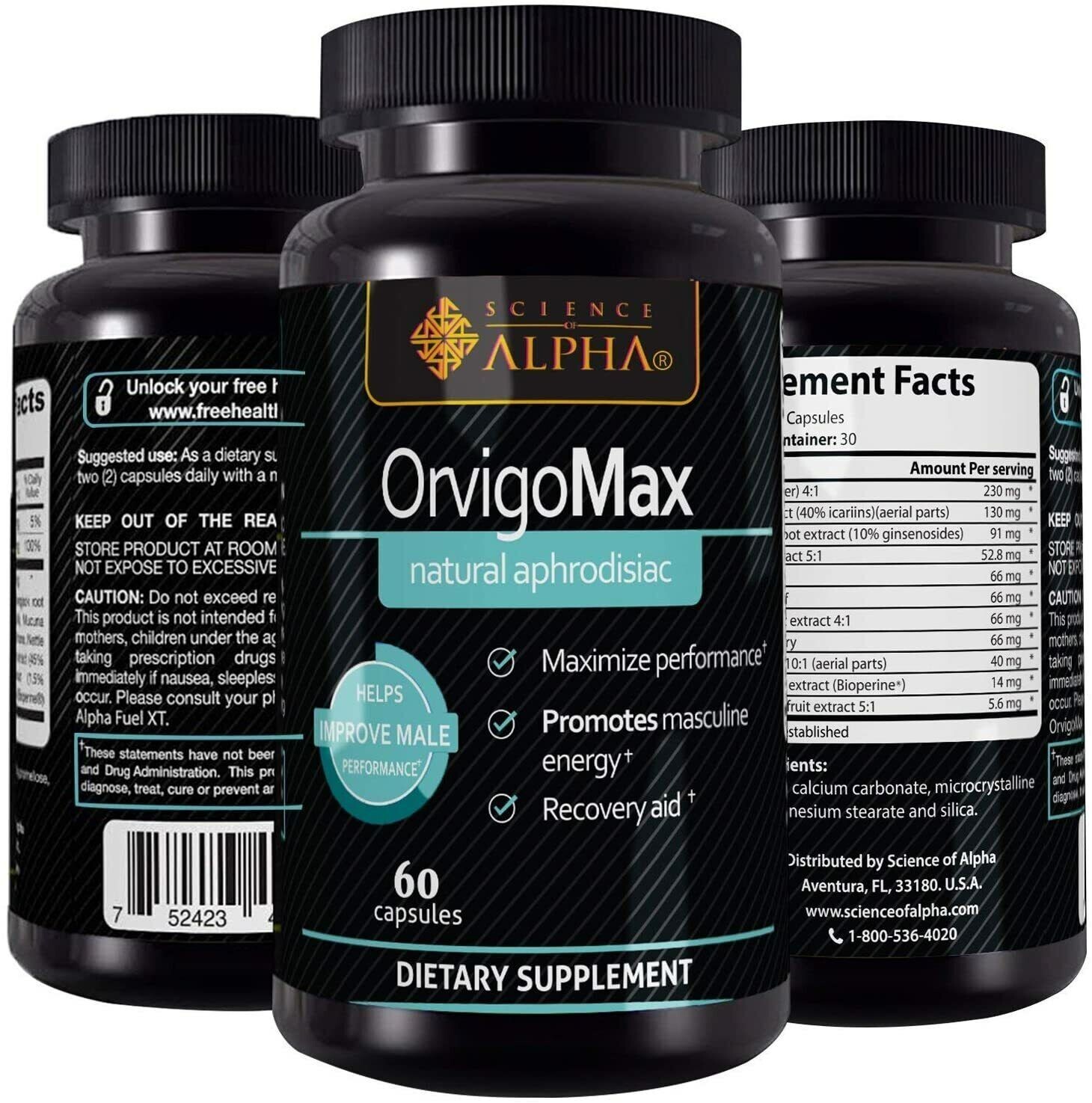 OrvigoMax & Alpha Fuel Testosterone Booster, Male Enhancement, support muscle