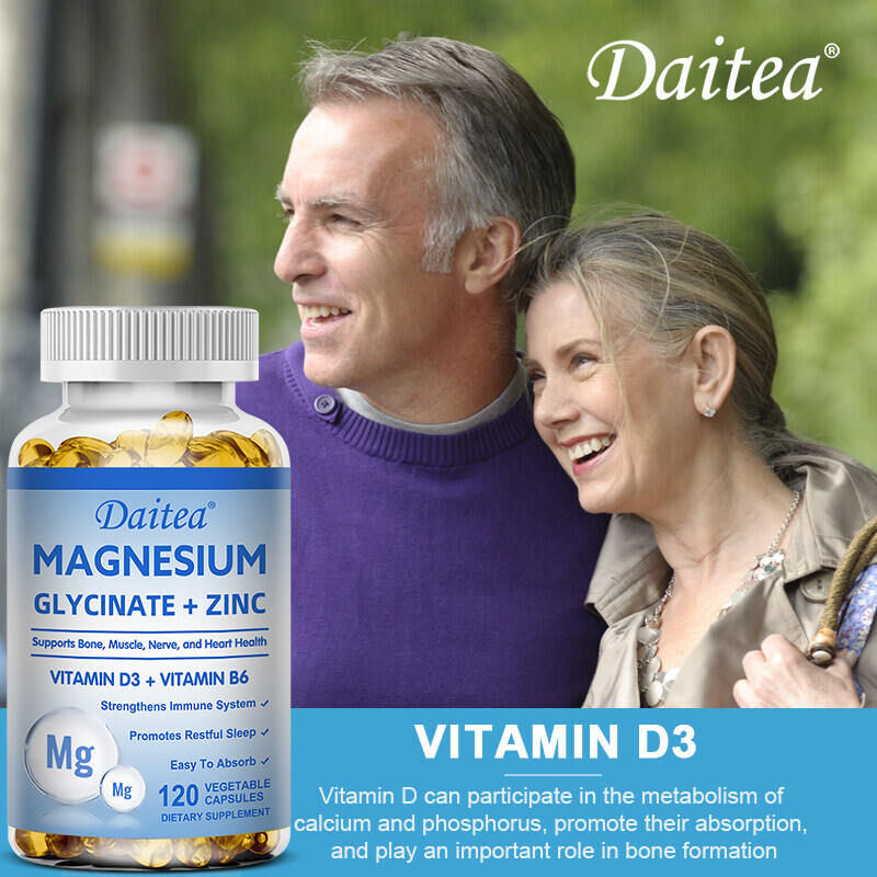 Magnesium Glycine Chelated Iron + Zinc | 500 Mg | Immune & Muscle Support Caps