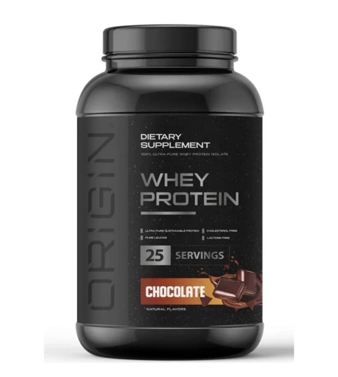 Origin Whey Protein Isolate Chocolate Powder 25scp KETO No artificial Sweeteners