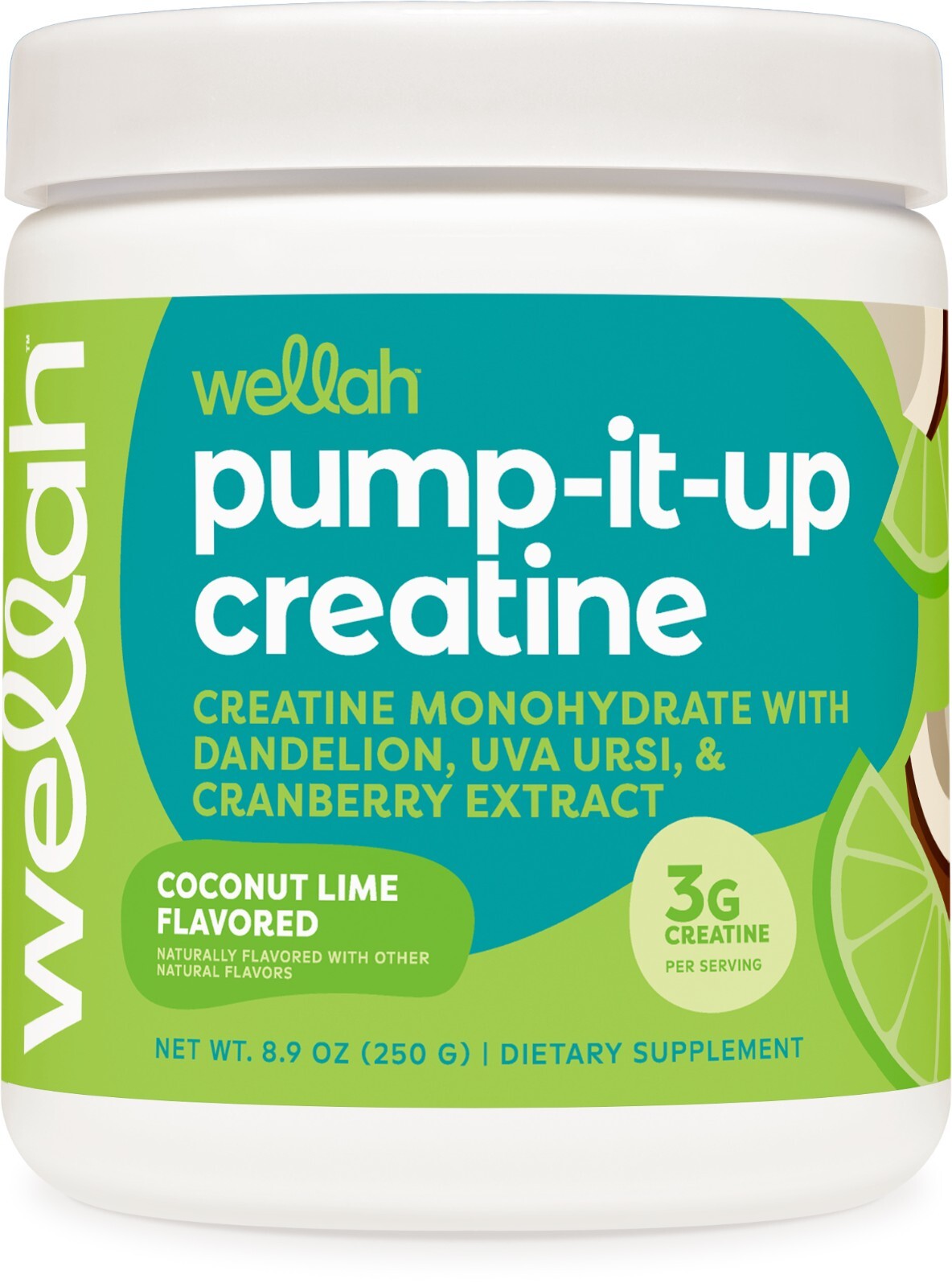 Pump-It-Up Creatine (50 Servings, Coconut Lime) – Creatine Monohydrate