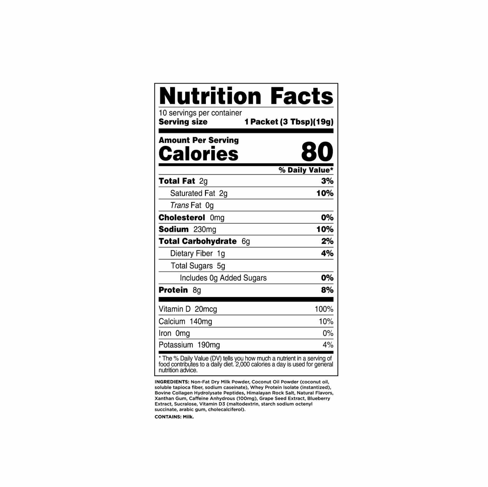 Perk Energy Sugar Cookie Flavored Drink Powder (10 Servings)