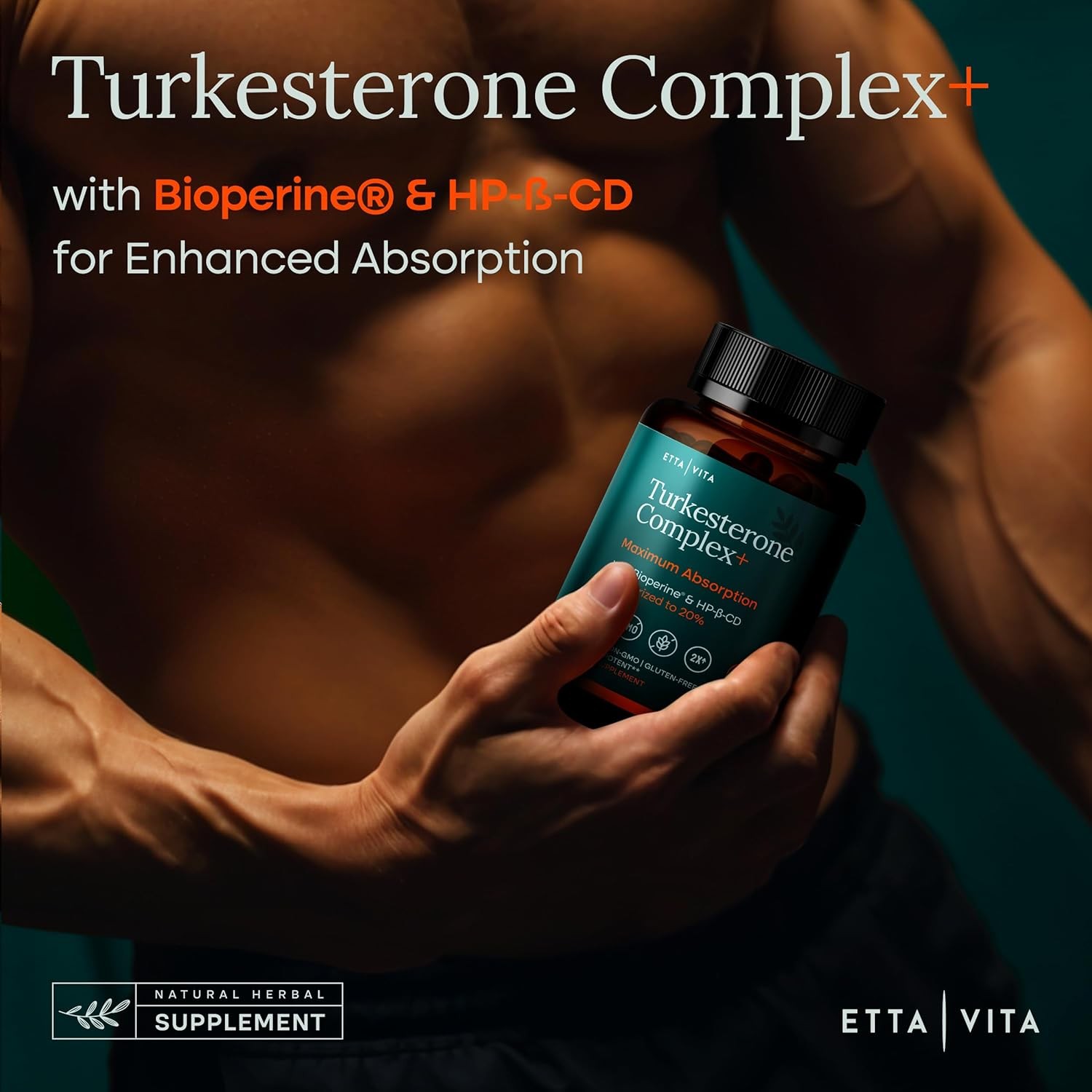 Potent Turkesterone Supplement, 2X Pure (Made in USA – 60 Count (Pack of 1)