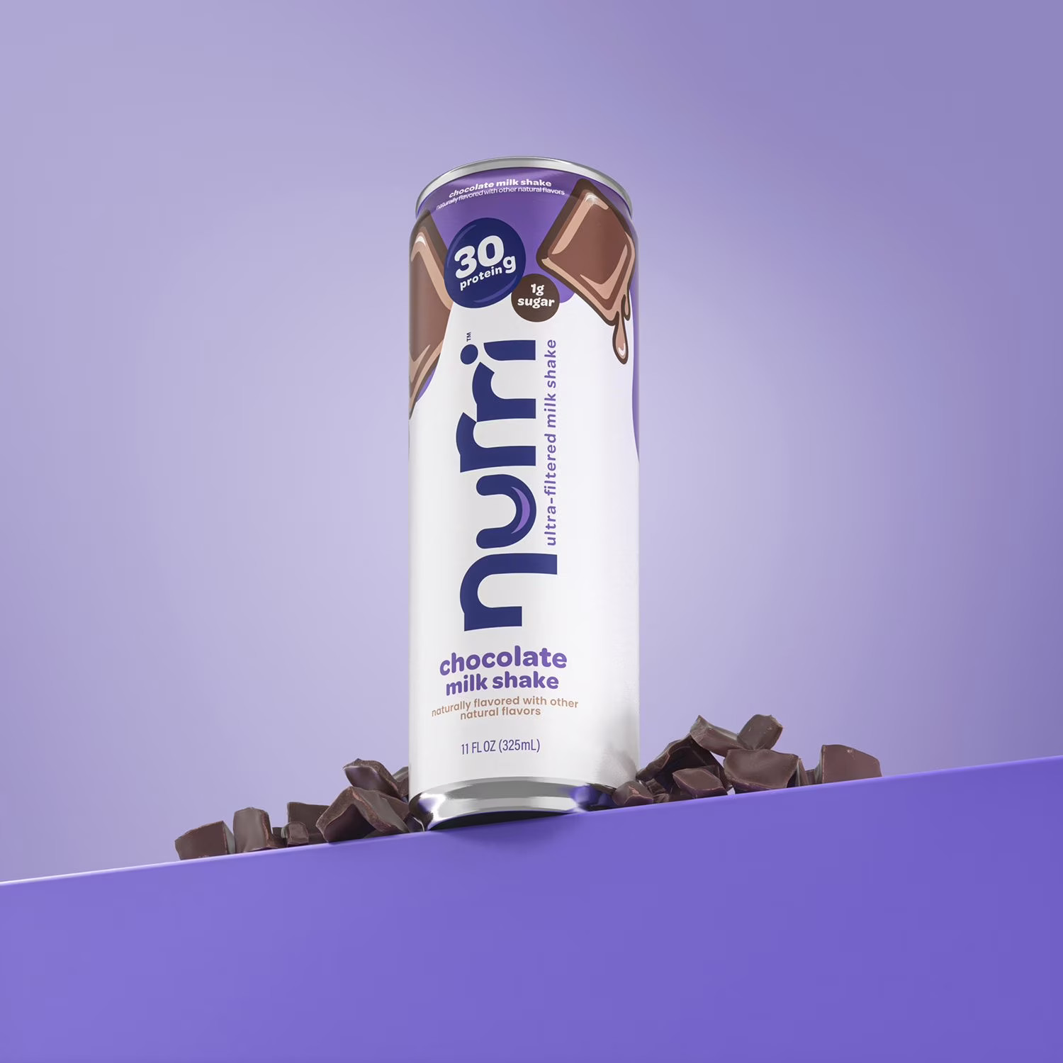 Nurri 30g Protein Shake, Chocolate, 11 Fluid Ounce (Pack of 12)
