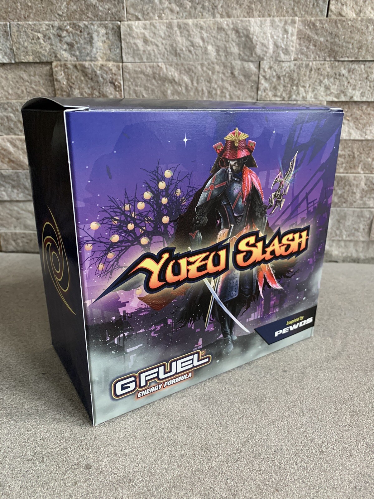 GFUEL collectors box “Yuzu Slash” Pewdiepie G Fuel BOX ONLY + Sticker Pewds