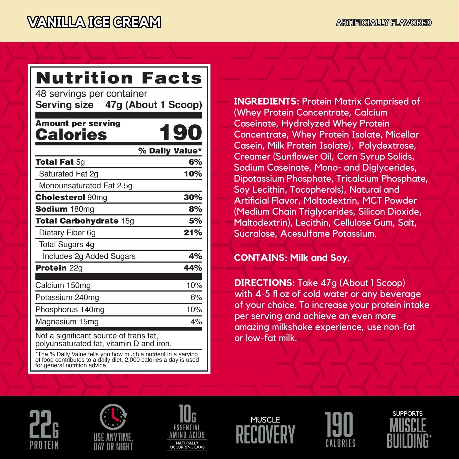 BSN SYNTHA-6 Whey Protein Powder, Micellar Casein, Milk Protein Isolate Powde…