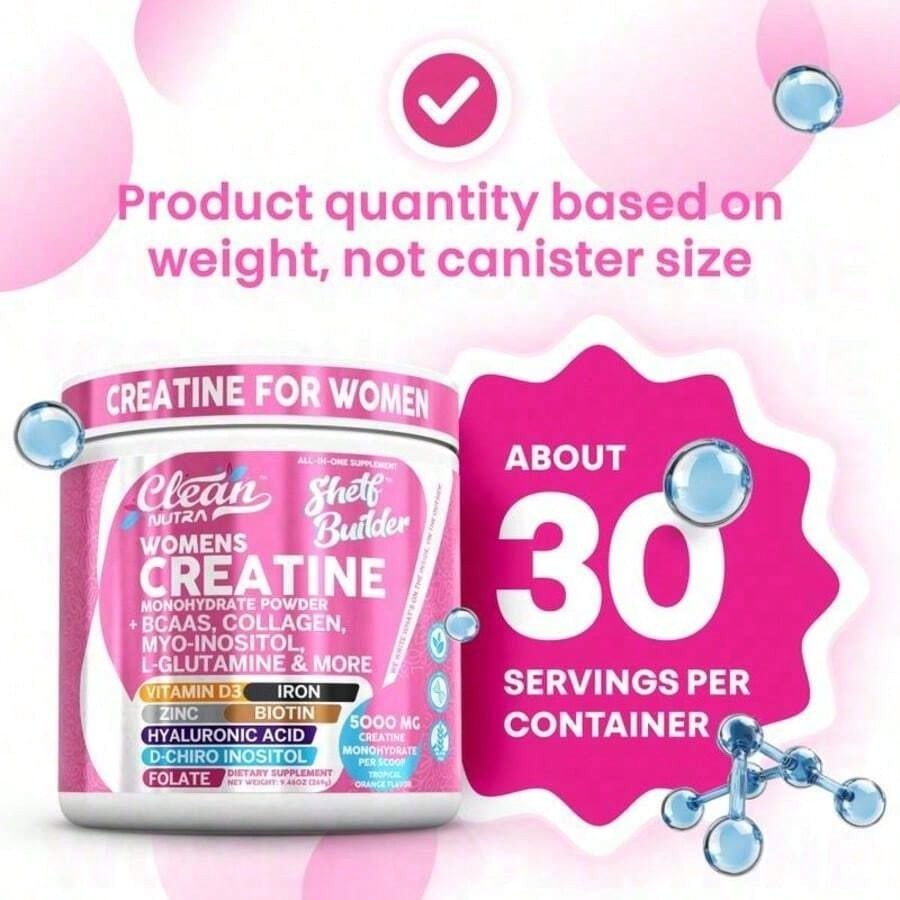 Women’s Creatine Powder Creatine Monohydrate BCAA Myo-Inositol Collagen 1/2 Pack