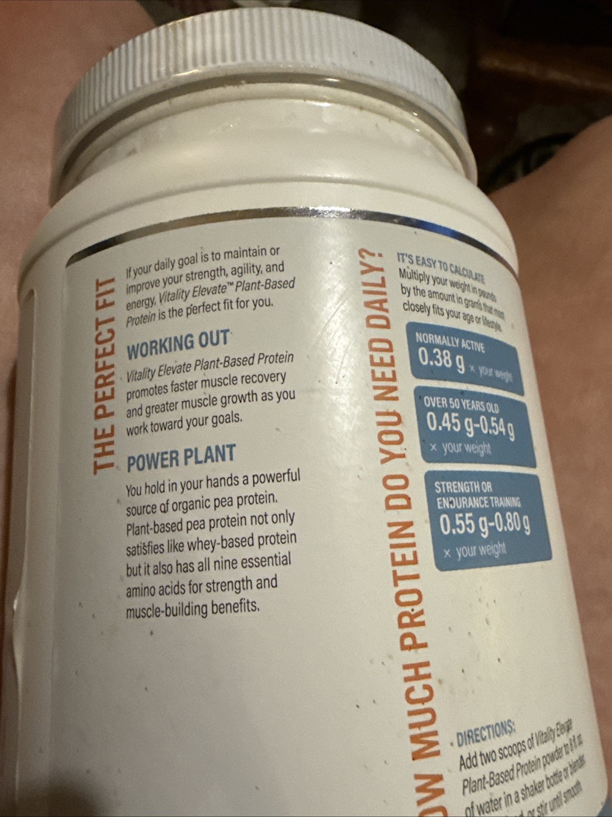 Vitality Elevate Plant Based Protein Shake Vanilla 21g Protein Vegan