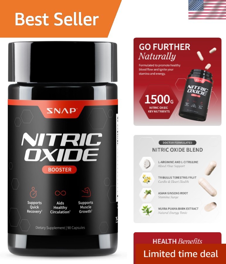 Endurance & Recovery Booster – Nitric Oxide Formula with Tribulus 90ct