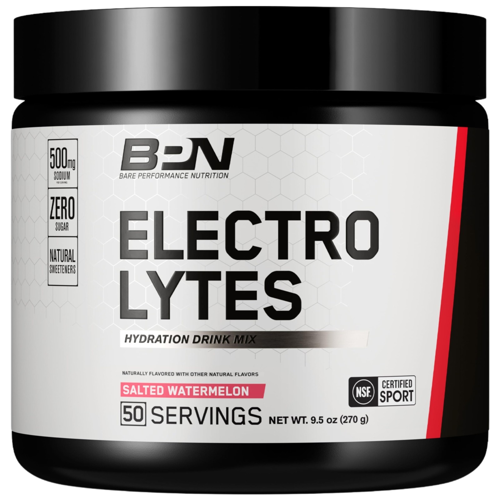 Electrolyte Hydration Drink Mix | Sugar-Free Powder | 500mg Sodium/Serving | Sal