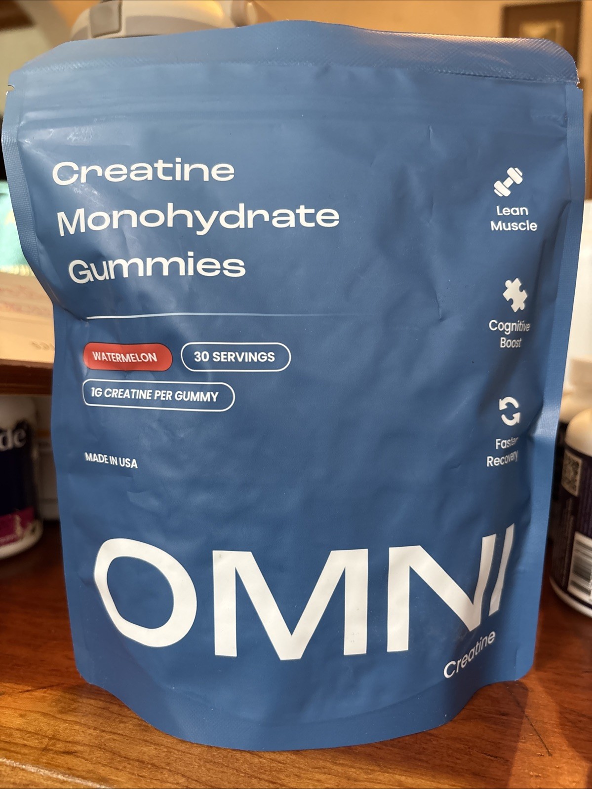 OMNI Creatine Monohydrate Gummies Watermelon 30 Gummies