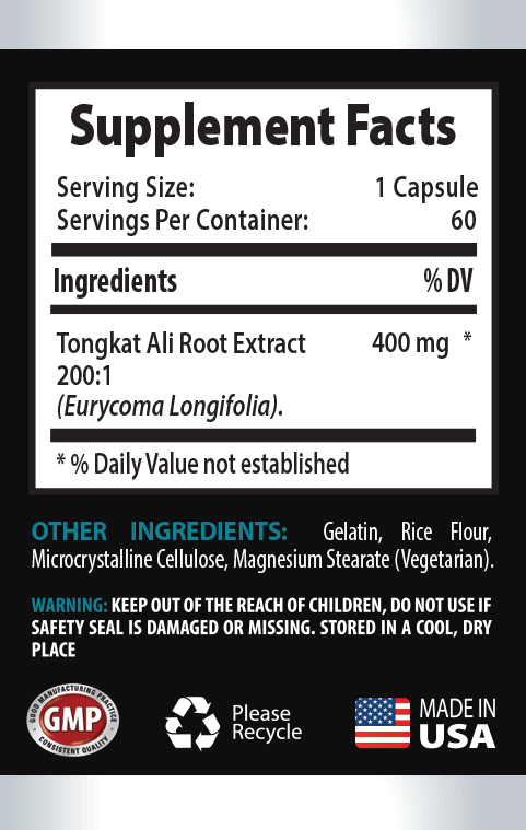 Athletic Performance – TONGKAT ROOT EXTRACT – weight loss diets – 2 Bottles