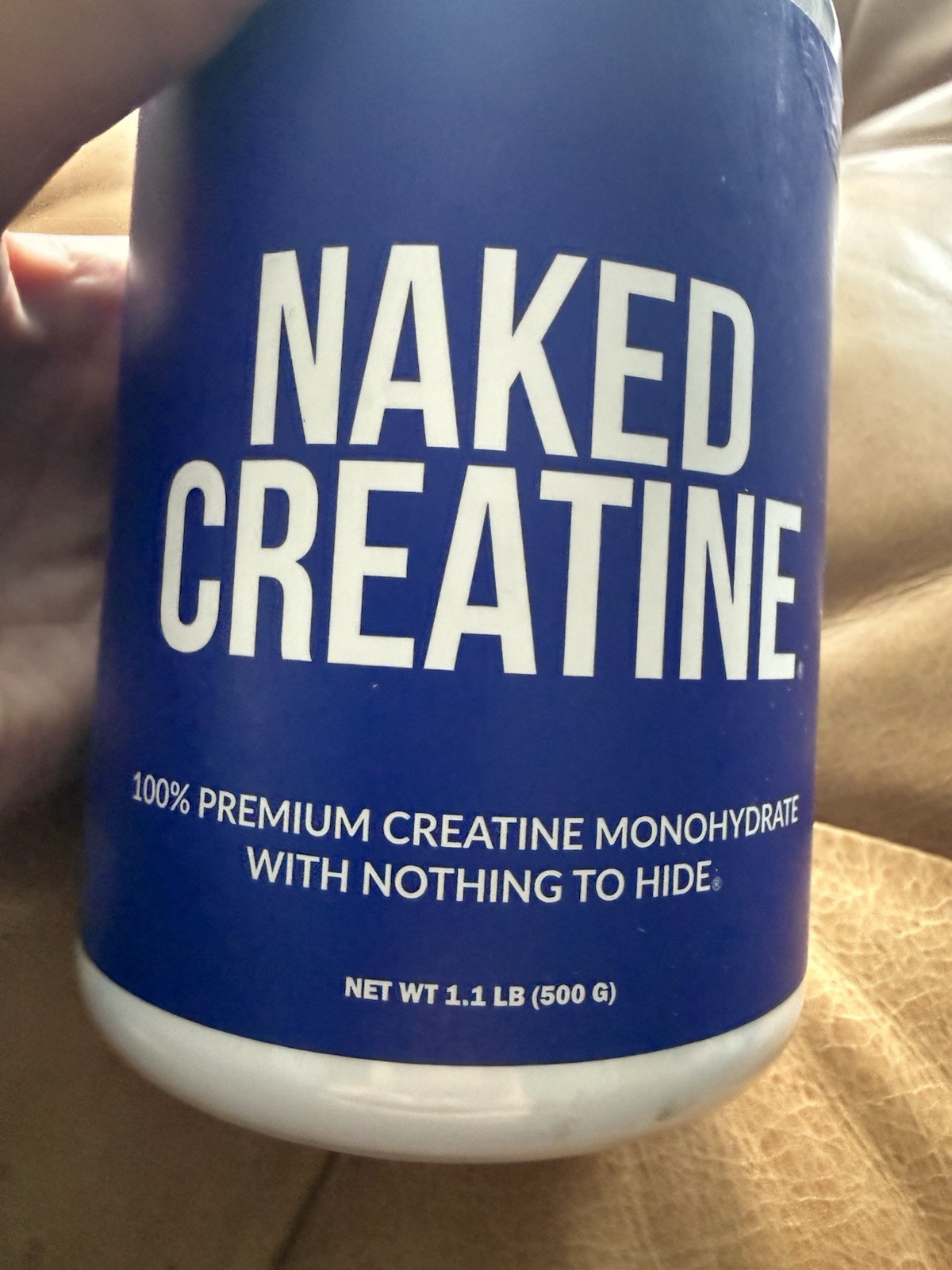 NAKED CREATINE Pure Micronized Creatine Monohydrate 5g – NSF Certified 1.1 LBS