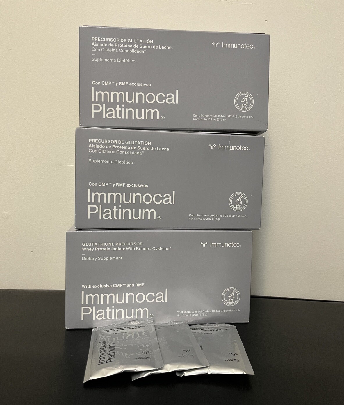 3 Boxes Of Immunocal Platinum With Cmp And Rmf. Exp 2026,7