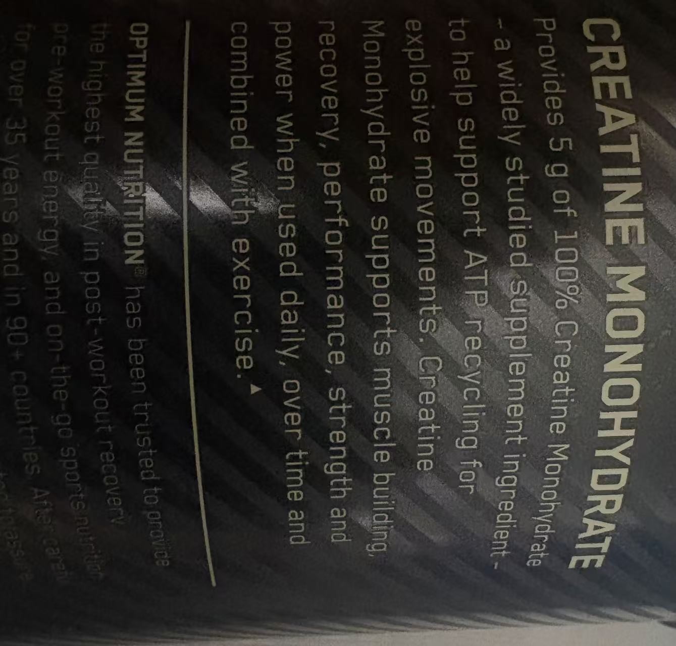 Optimum Nutrition Creatine Powder – Unflavored (600 Gram) 21.16 OZ 120 SERVINGS