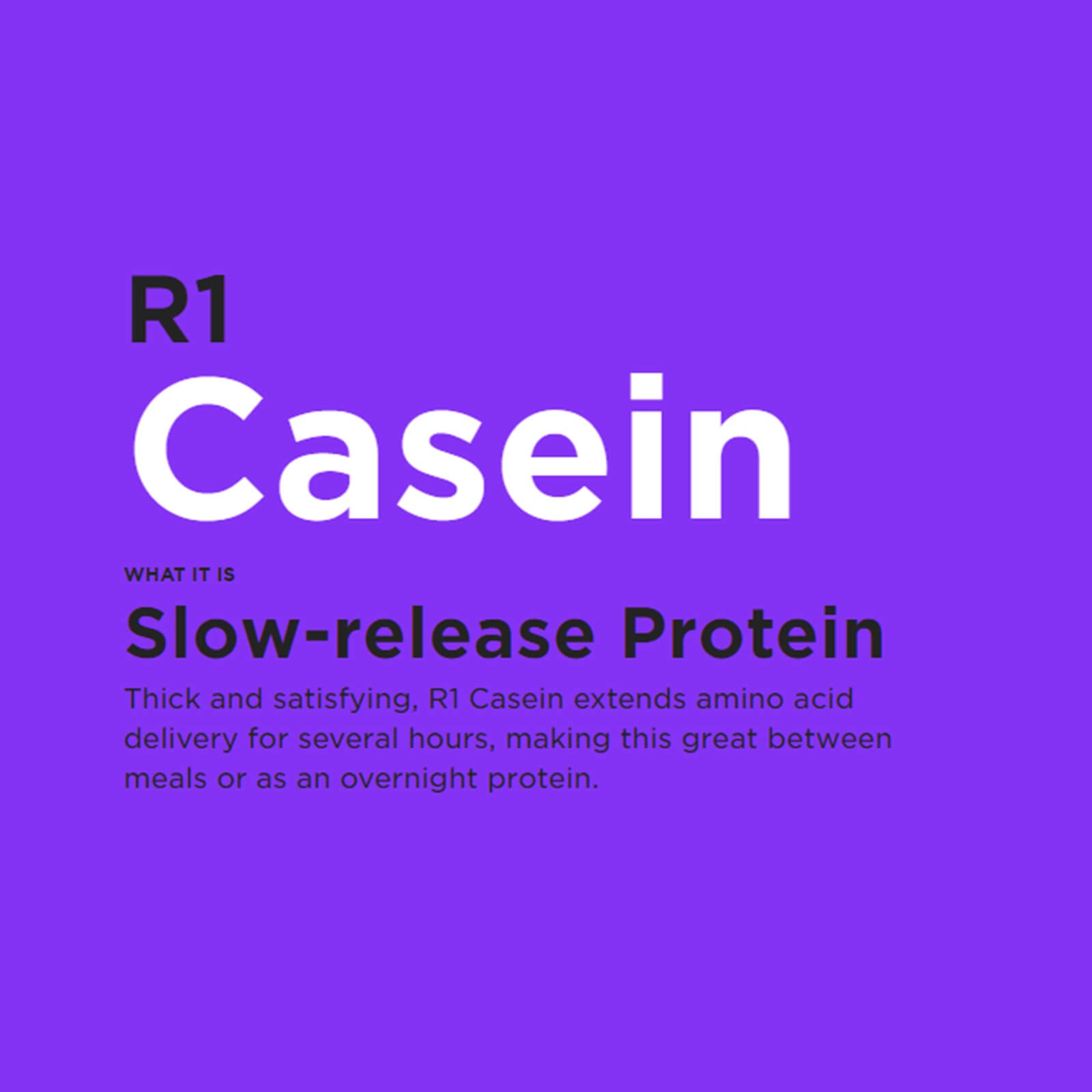 RULE 1 Casein 27 serv Cookies Creme 100% Micellar Casein 1.96lb