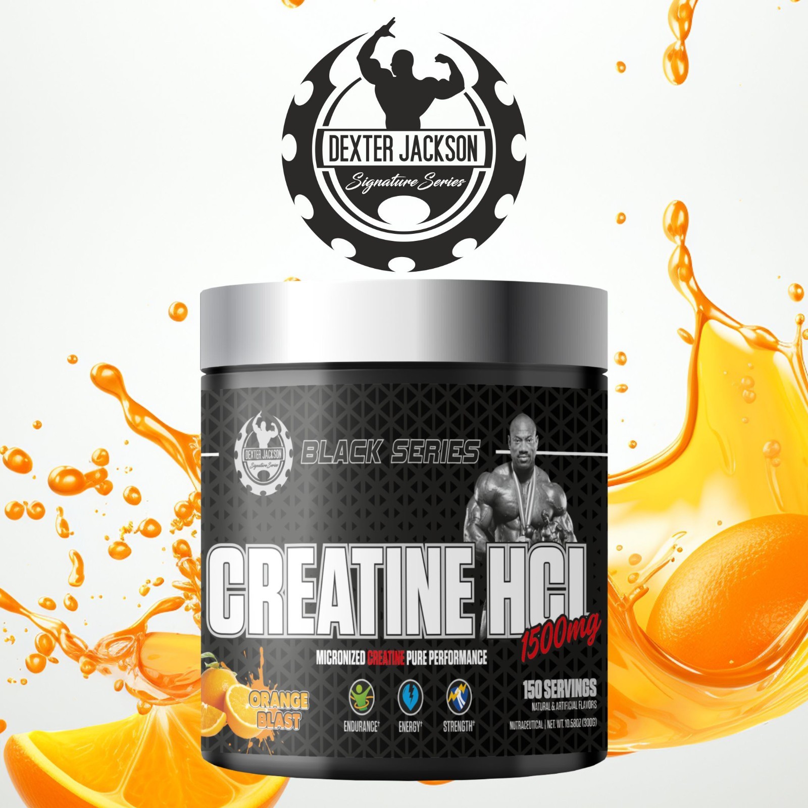 Dexter Jackson Black Series, Micronized Creatine HCL 1500 MG 150 Servings