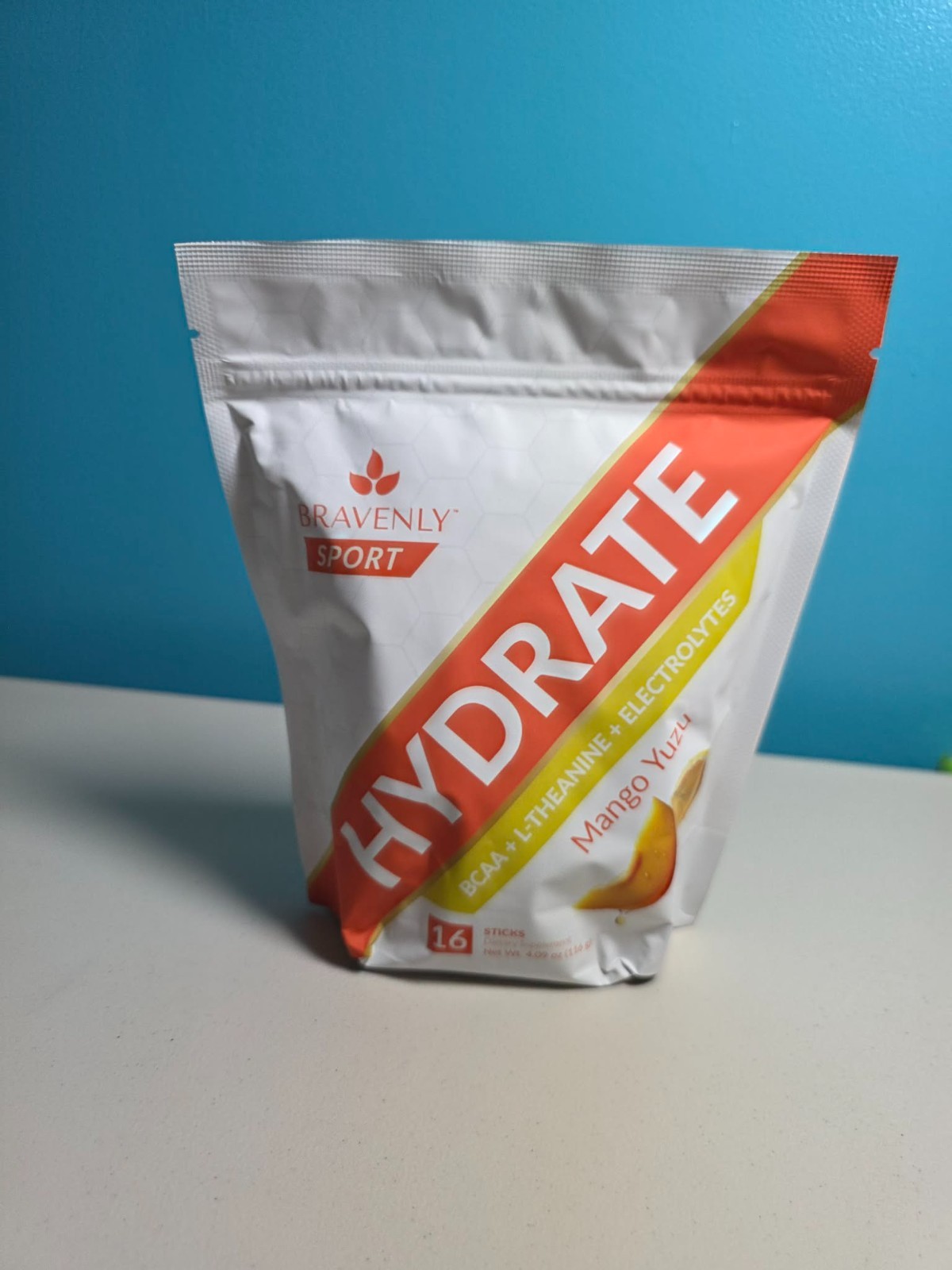 Hydrate – Mango Yuzu Electrolyte Drink Mix | 16‑Serving Bag – NEW Exp 12/26