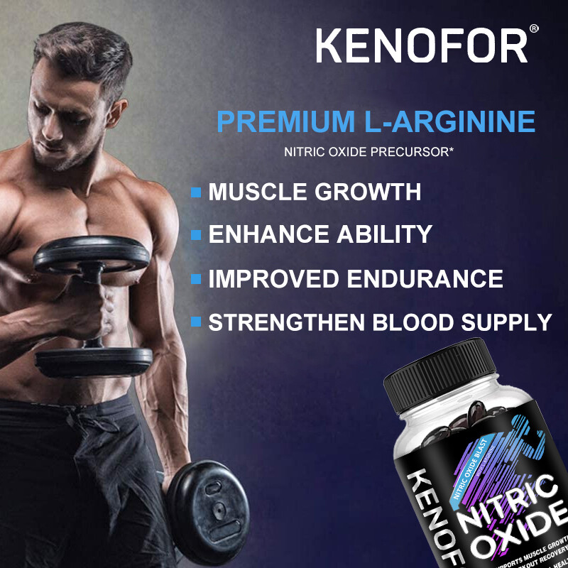 Nitric Oxide Booster Improve Strength And Endurance Promote Muscle Growth 120 Ct