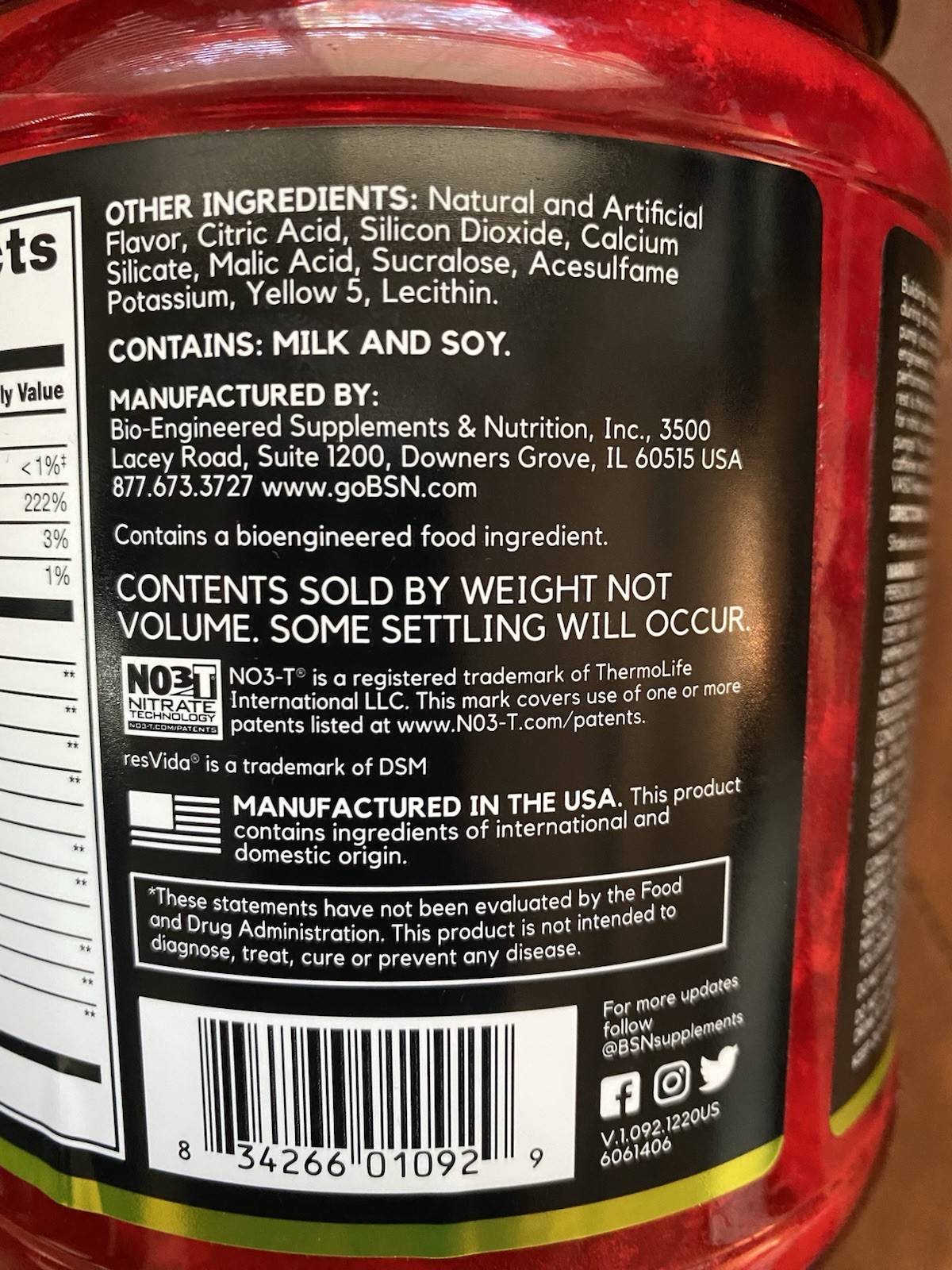 BSN NO-XPLODE VASO The Ultimate Pump Pre-Workout Experience 24 Servings