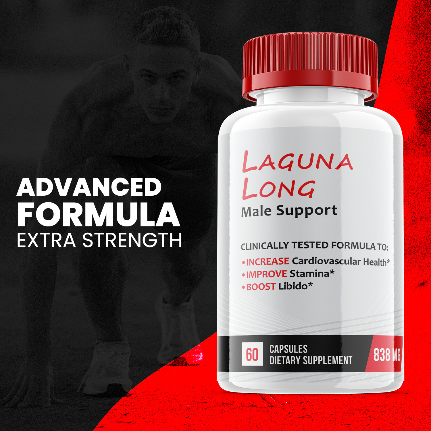 (5 Pack) Laguna Long Male Support Capsules, Mens Vitality Support (300 Capsules)