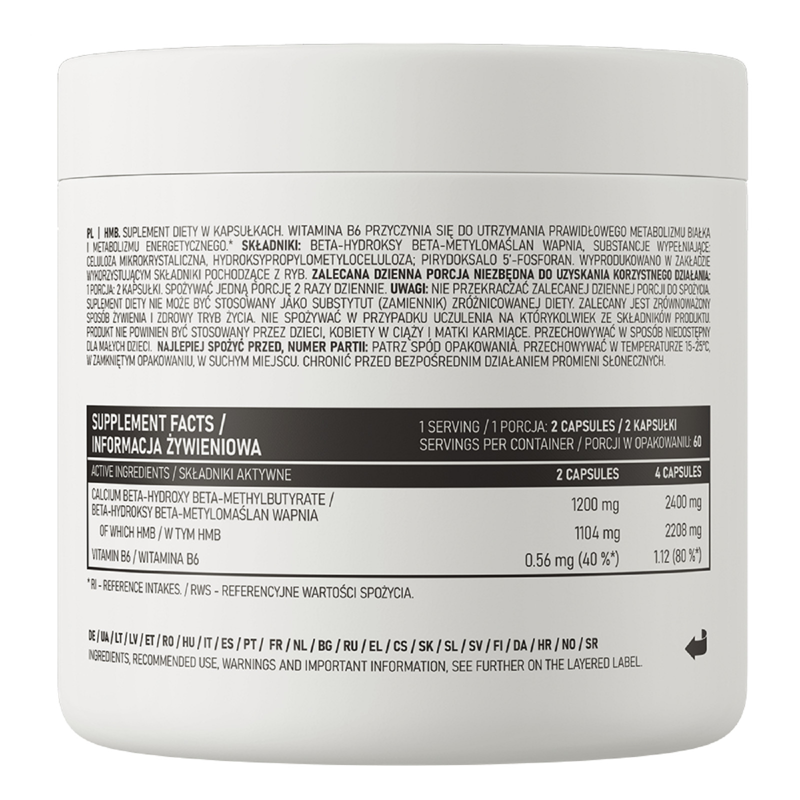 OSTROVIT HMB 150 CAPS – Muscle Building, Recovery & Strength – Protein Synthesis