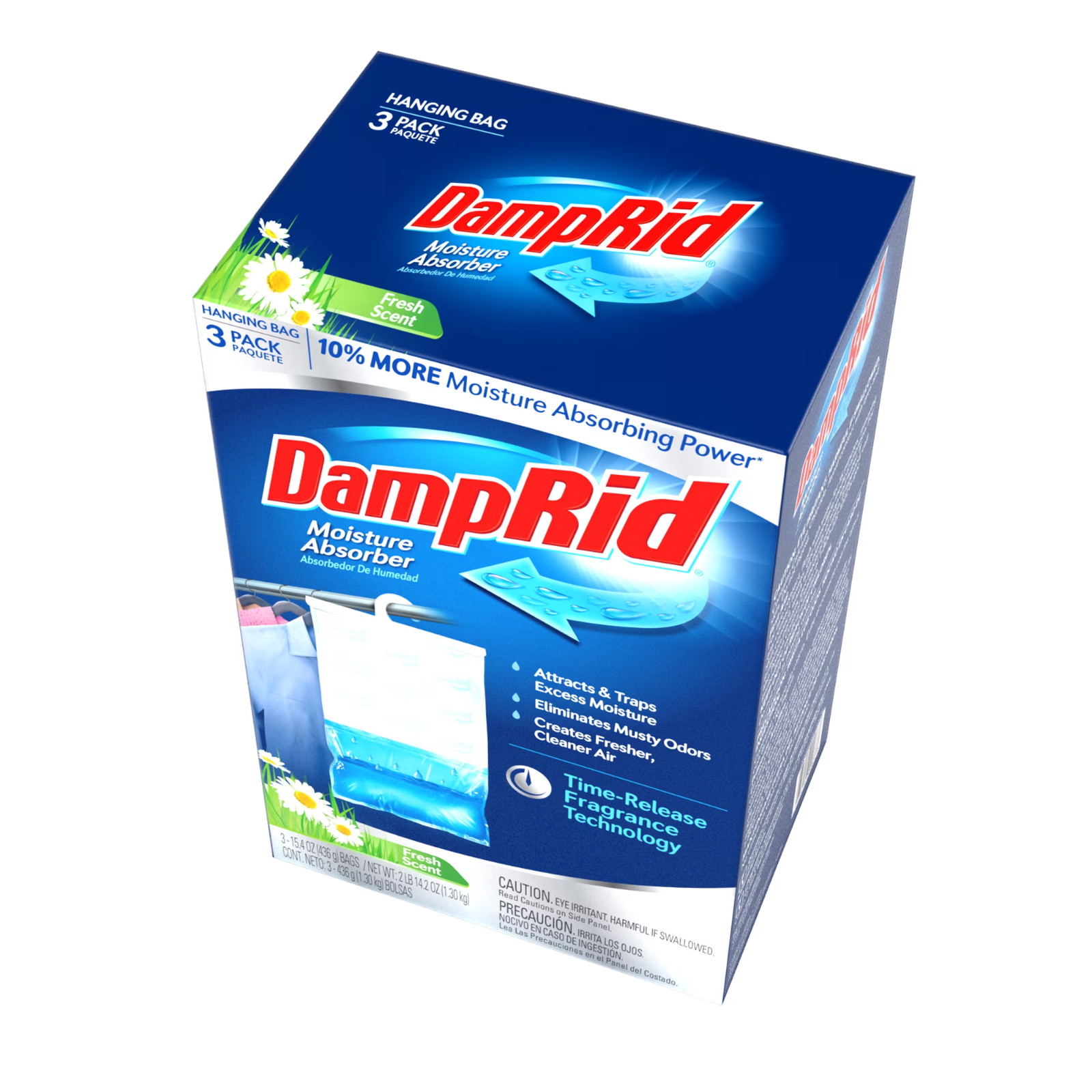 4 Pack DampRid 15.4 Oz. Fresh Scent Hanging Moisture Absorber