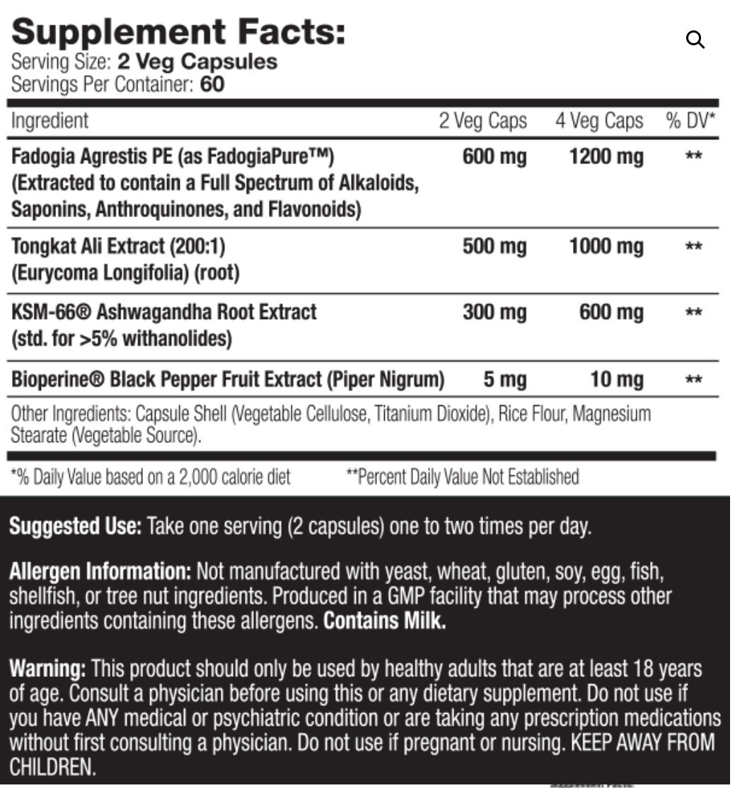 Muscle Addiction Test Fix Potent Muscle Mass Testosterone Booster 120 Capsules