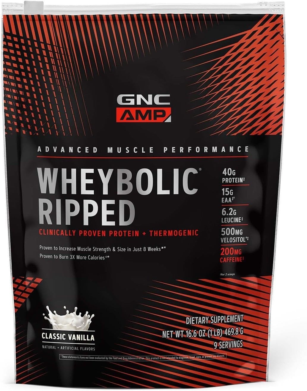 Gluten-Free AMP Wheybolic Ripped – 9 Servings, Supports Health & Muscle Strength