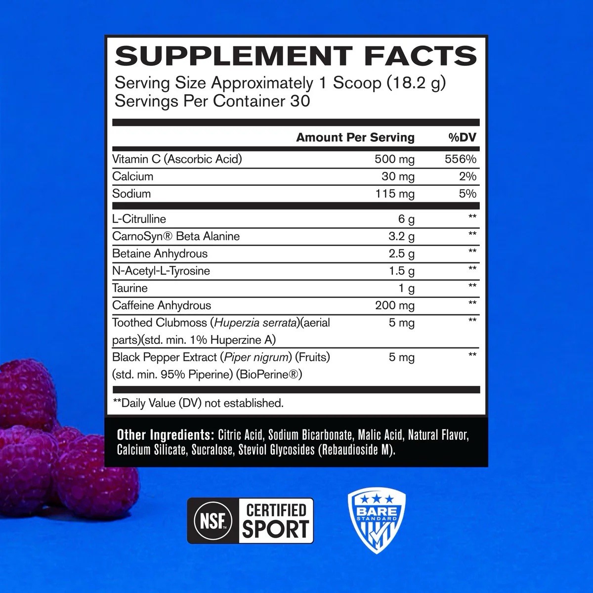 BPN Flight Pre-Workout Energy, Mental Focus, Endurance Supplement Blue Raspberry