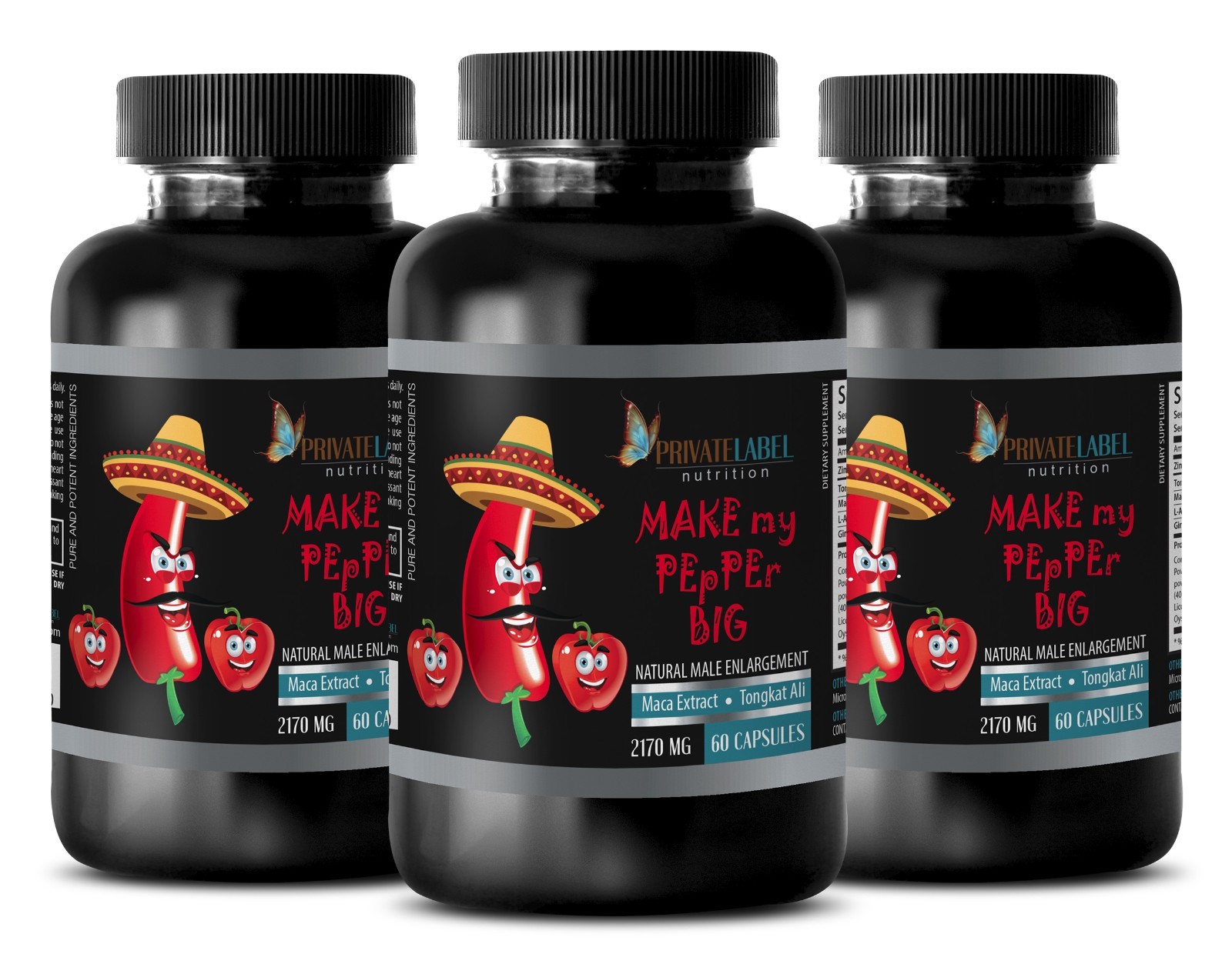 Asian Panax Ginseng – “Make My PEpPEr Big” – Male Sexual Power – 180 Tablets