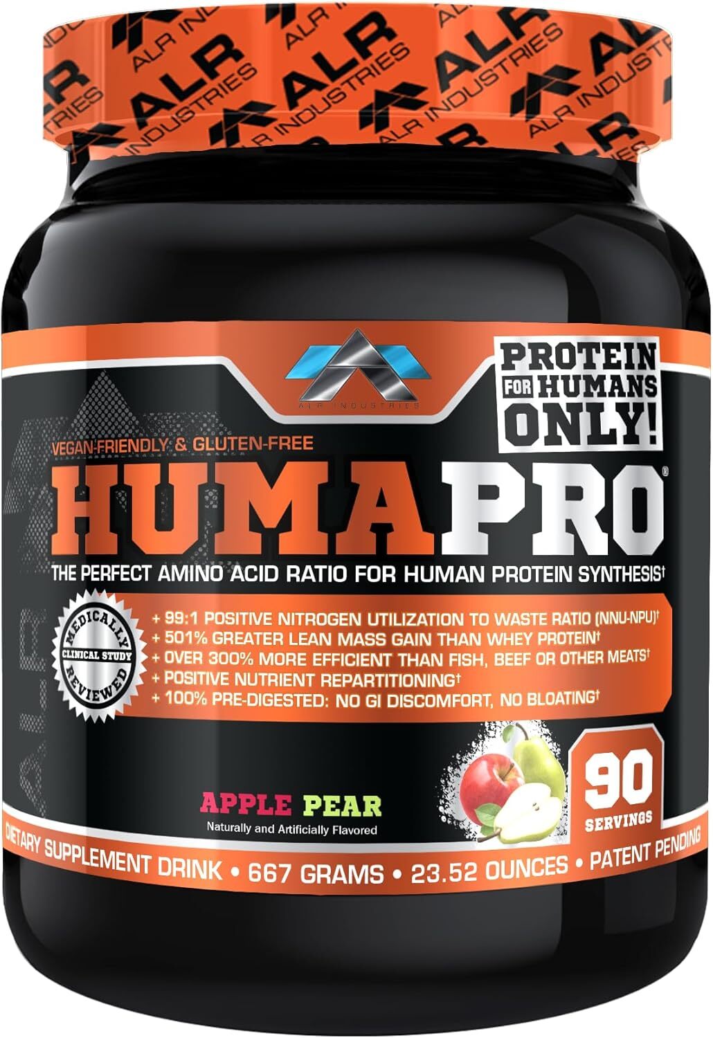 ALR Industries Humapro Perfect Human Amino Acid & Protein Powder 90 Servings New