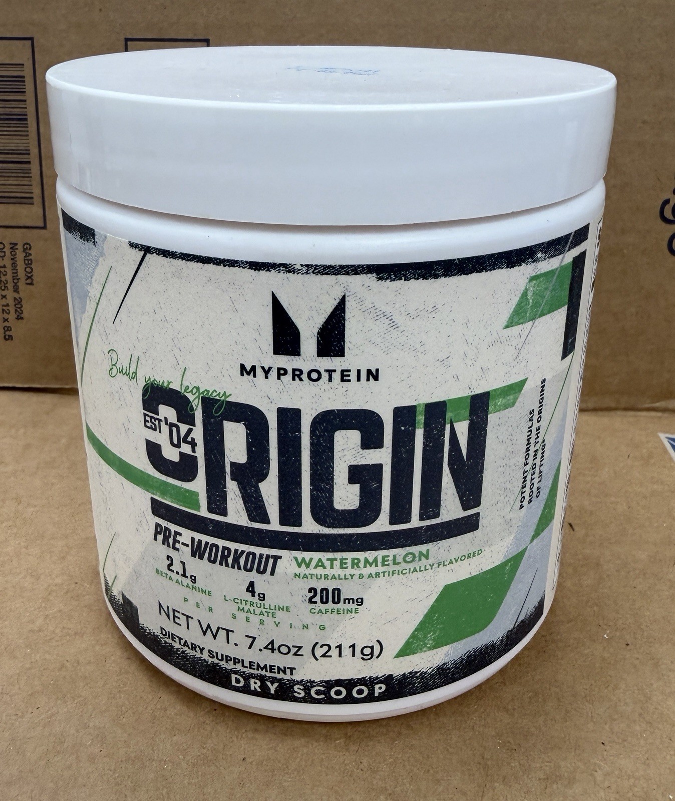 Myprotein Origin Pre-Workout Powder, Watermelon (7.4 oz)