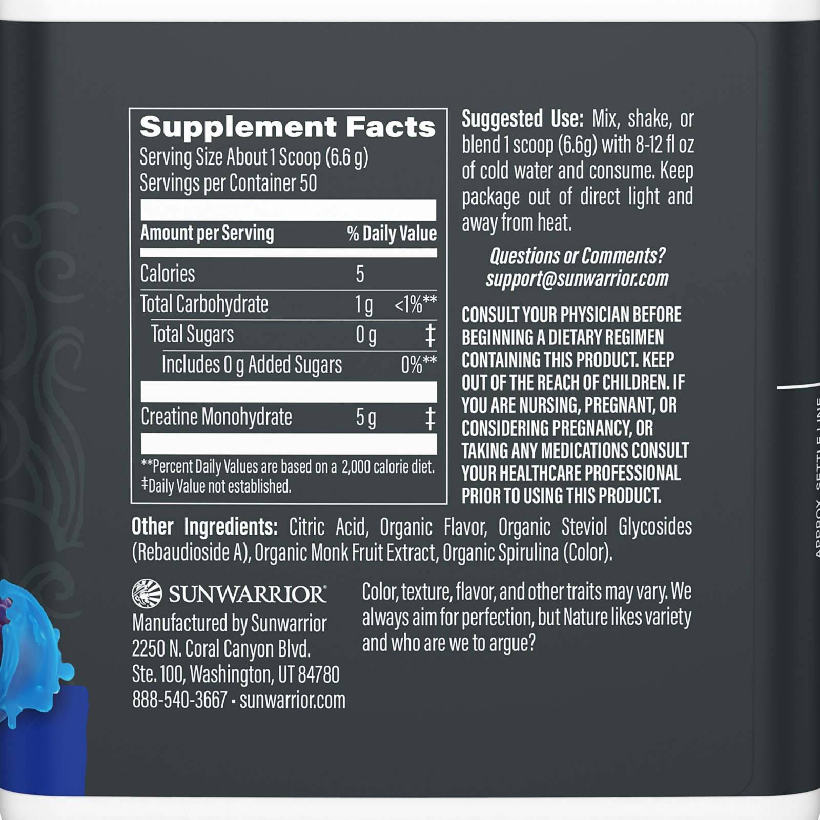 US Active Creatine Blue Raspberry 332g (50 srv)