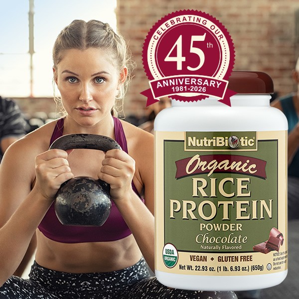 NutriBiotic Organic Rice Protein, Chocolate 22.93 Oz (1 Lb 6.93 Oz)