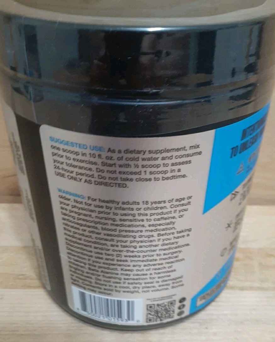 1CT: ZOA+ Zero Sugar PRE-WORKOUT Powder WILD BERRY NSF-CERTIFIED SPORT 13oz